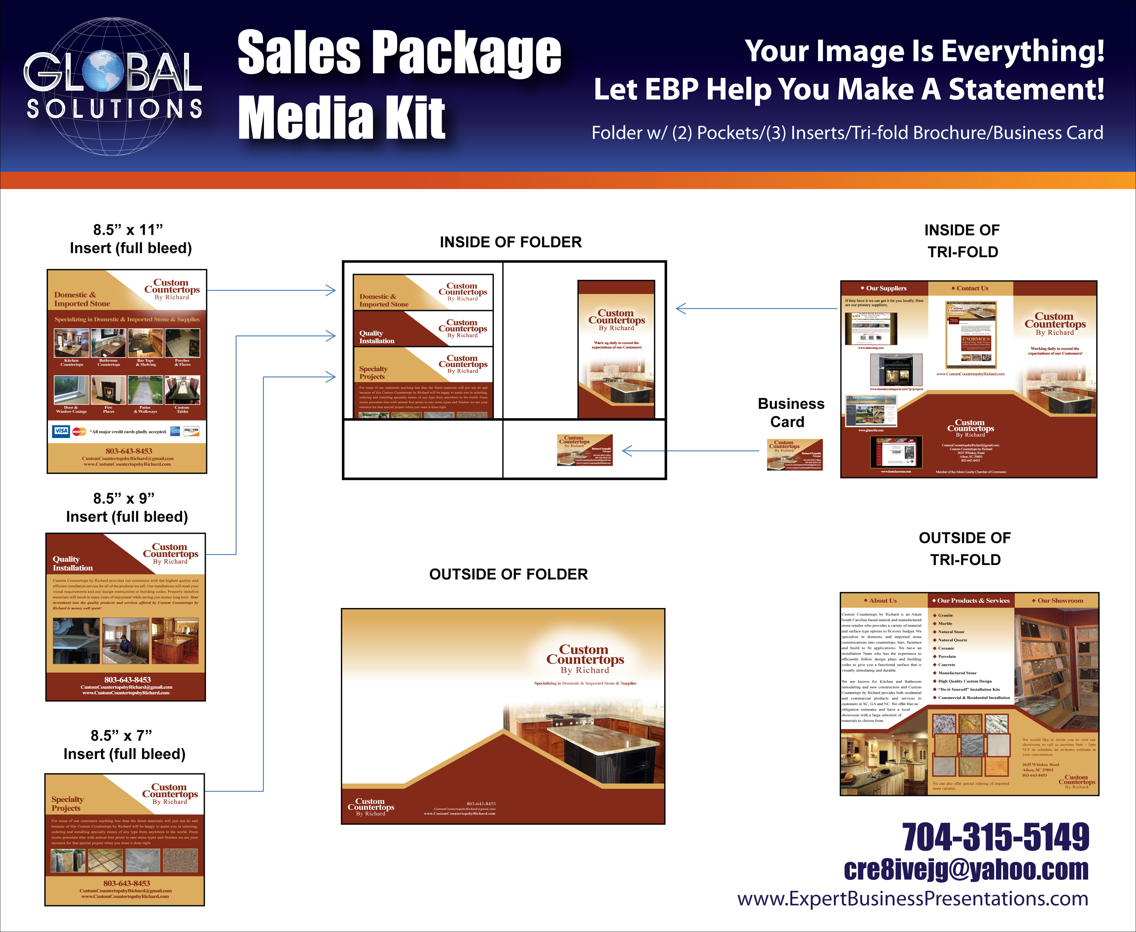 Global package. Global sales solutions. Supermarket promotion materials. Global solutions.